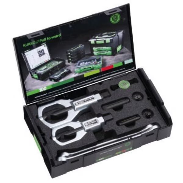 Kukko Double-Edge Nut Splitter Set, Classes 5, 6 & 8, 3/8in10mm - 1-7/16in36mm, Kukko Quality Tools, Mfr#: K-54-B